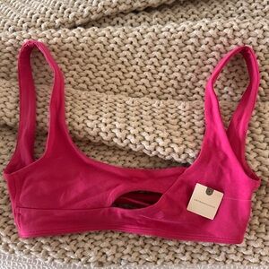 Anthropologie Vibrant Pink Bra